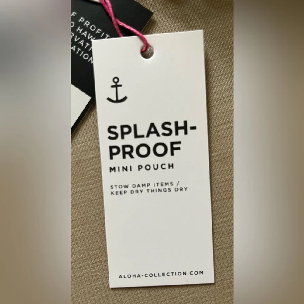 ALOHA Collection Neon Moon Navy mini pouch - Picture 3 of 3